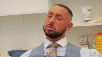 Alternative medicine doctor gives his patient a special dose of medication