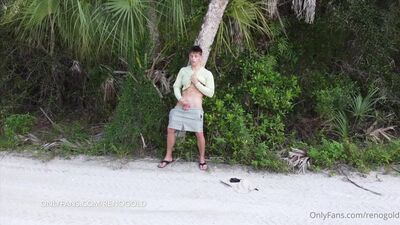 OnlyFans - Reno Gold - Stroking My Cock In The Woods - free gay porn