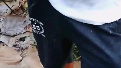 cruising fucking in public outdoors with a stranger bareback i cum inside and open his male ass anacondon