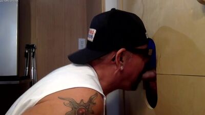 Horny Black Cock At The Gloryhole - gay porn video